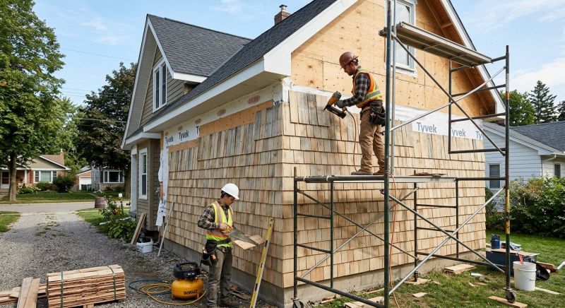 Shake Siding Installation