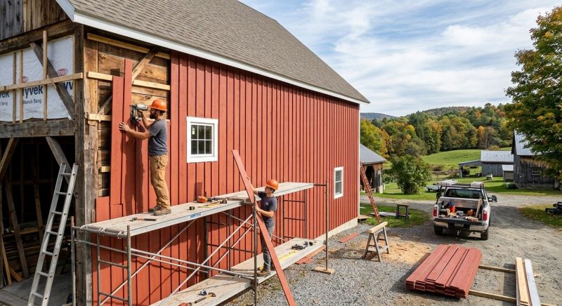 Barn Siding Installation in Cape Elizabeth, ME