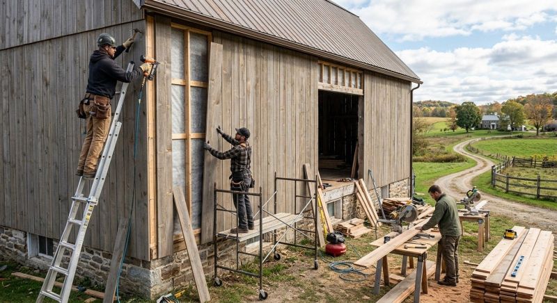Barn Siding Installation in Saco, ME
