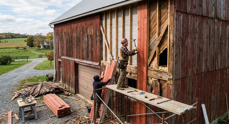 Barn Siding Replacement in Old Orchard Beach, ME