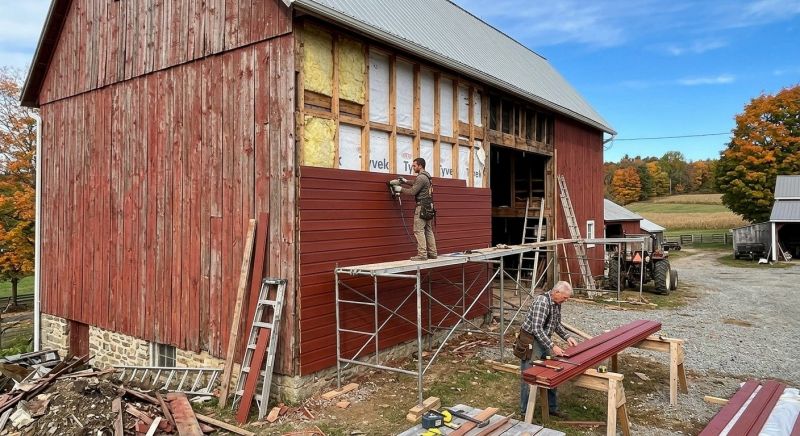 Barn Siding Replacement in Saco, ME