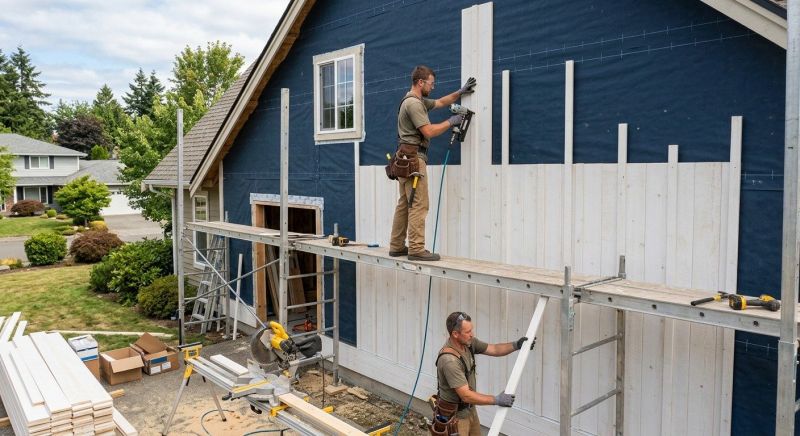 Batten Siding Installation in Cape Elizabeth, ME