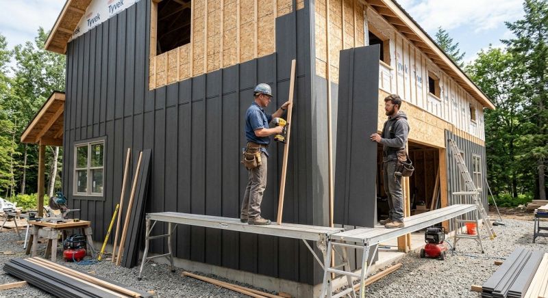 Batten Siding Installation in Steep Falls, ME