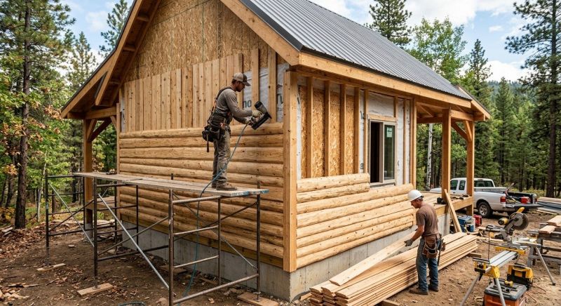 Cabin Siding Installation in York County, ME
