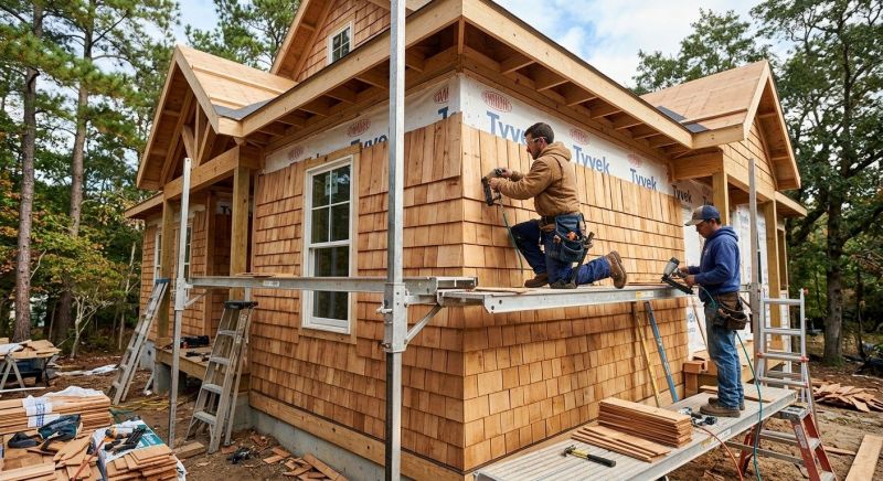 Cedar Siding Installation in Cape Neddick, ME