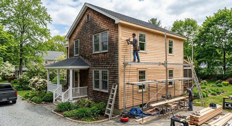 Cedar Siding Installation in Ogunquit, ME