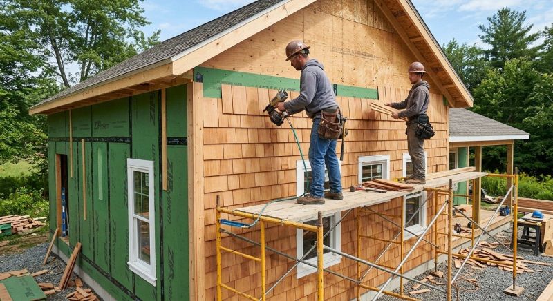 Cedar Siding Installation in South Portland, ME