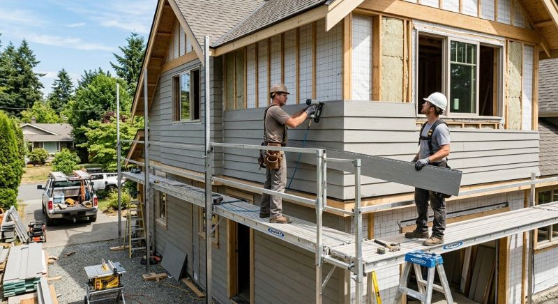 Cement Siding Installation in Long Island, ME