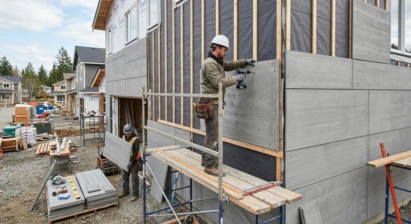 Cement Siding Installation in Wells, ME