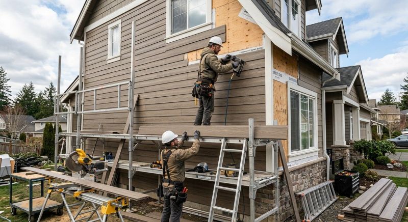 Composite Siding Installation in Waterboro, ME