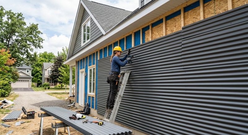 Corrugated Siding Installation in York County, ME