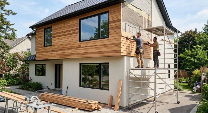 Faux Wood Siding Installation in Berwick, ME