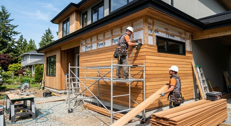 Faux Wood Siding Installation in Kennebunkport, ME