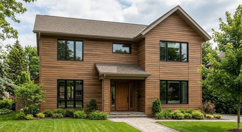 Faux Wood Siding Installation in North Waterboro, ME