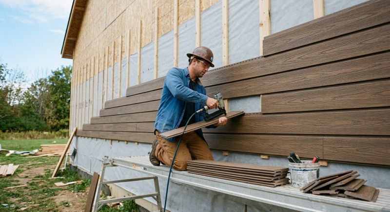 Faux Wood Siding Installation in Steep Falls, ME