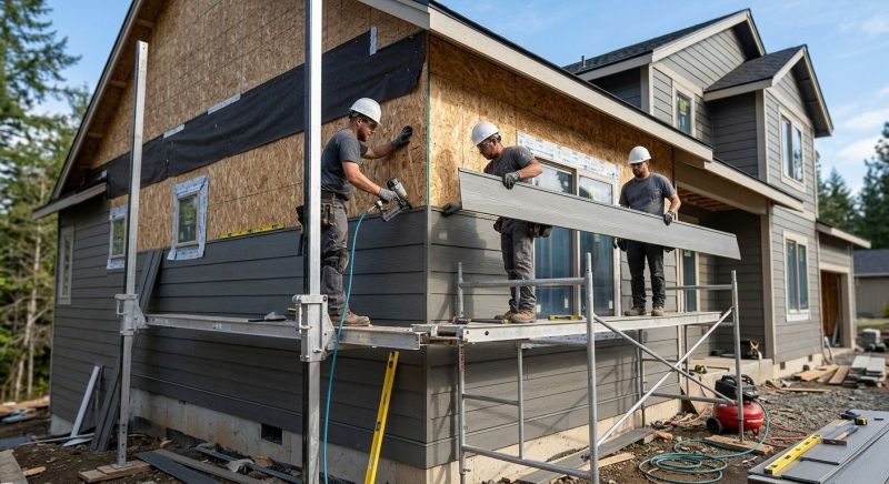 Fiber Siding Installation in Acton, ME
