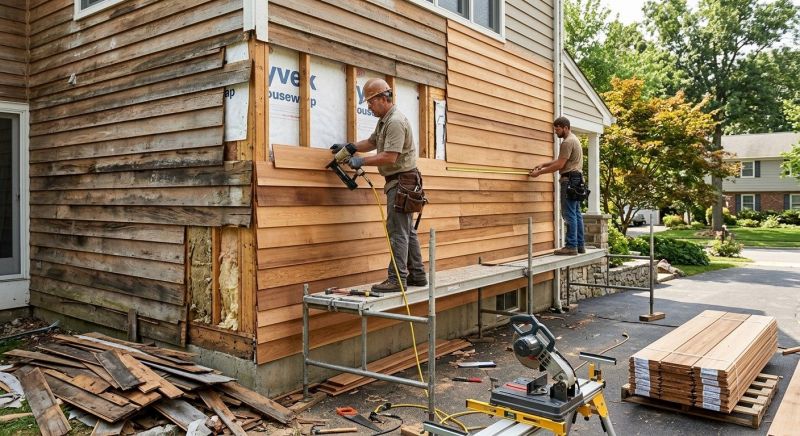 Hardwood Siding Installation in East Waterboro, ME