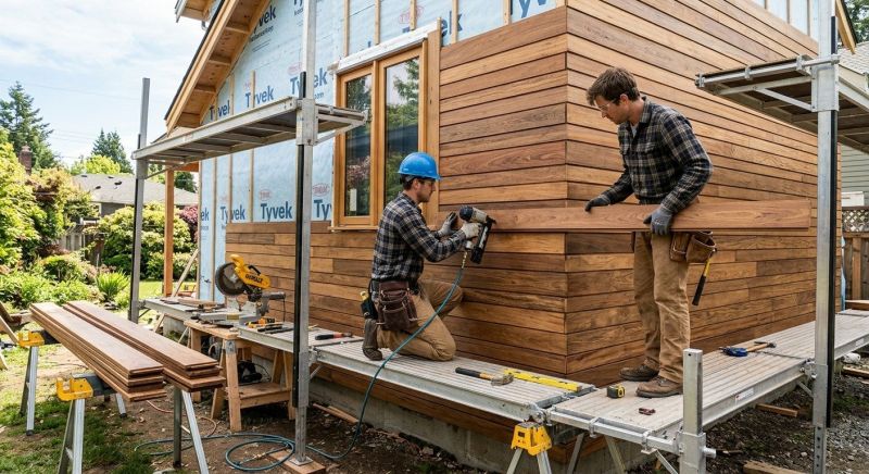 Hardwood Siding Installation in York County, ME