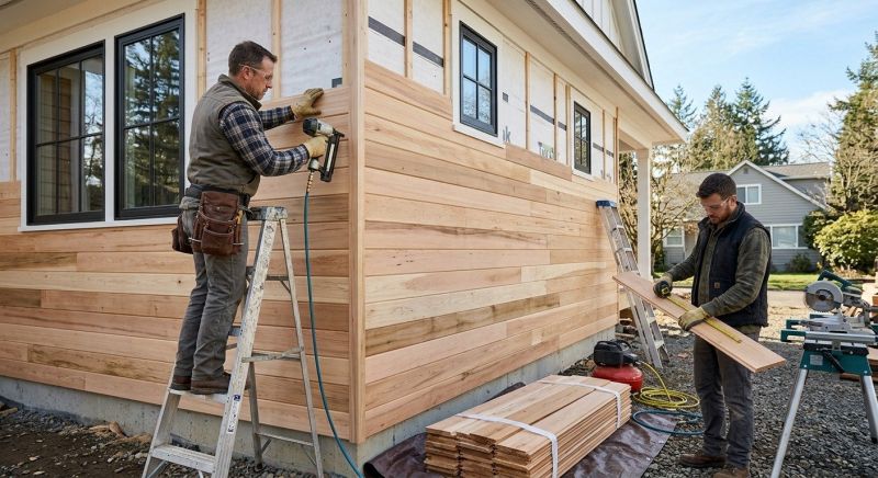 Hardwood Siding Installation in York, ME