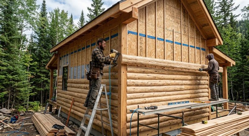 Log Siding Installation in Biddeford, ME
