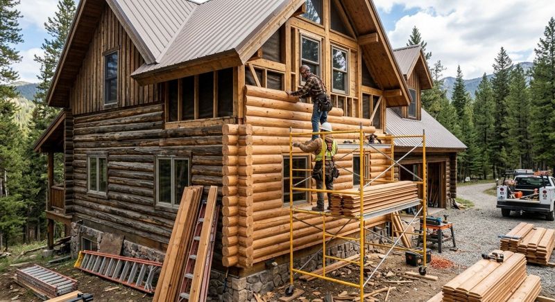 Log Siding Installation in Falmouth, ME