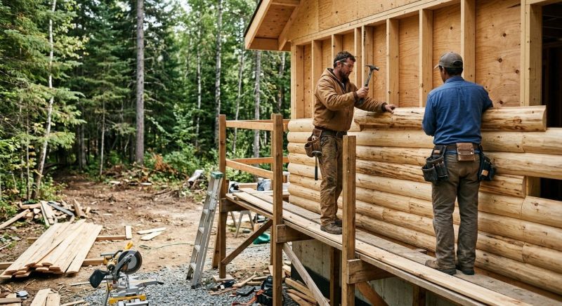 Log Siding Installation in Gorham, ME