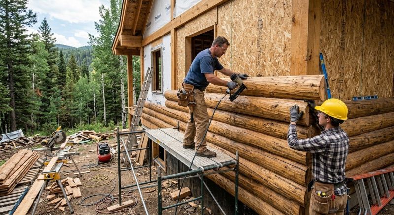 Log Siding Installation in Ogunquit, ME