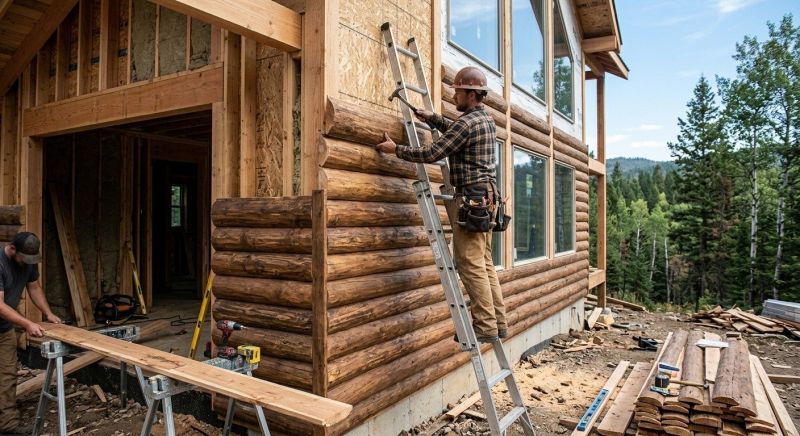 Log Siding Installation in South Portland, ME
