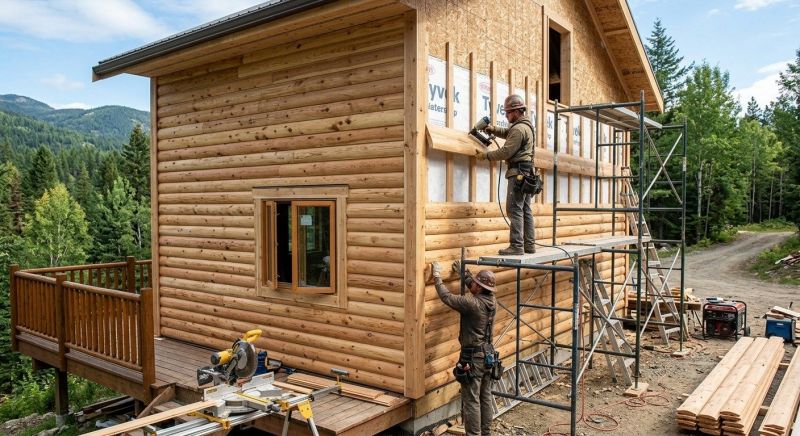 Log Siding Replacement in York County, ME