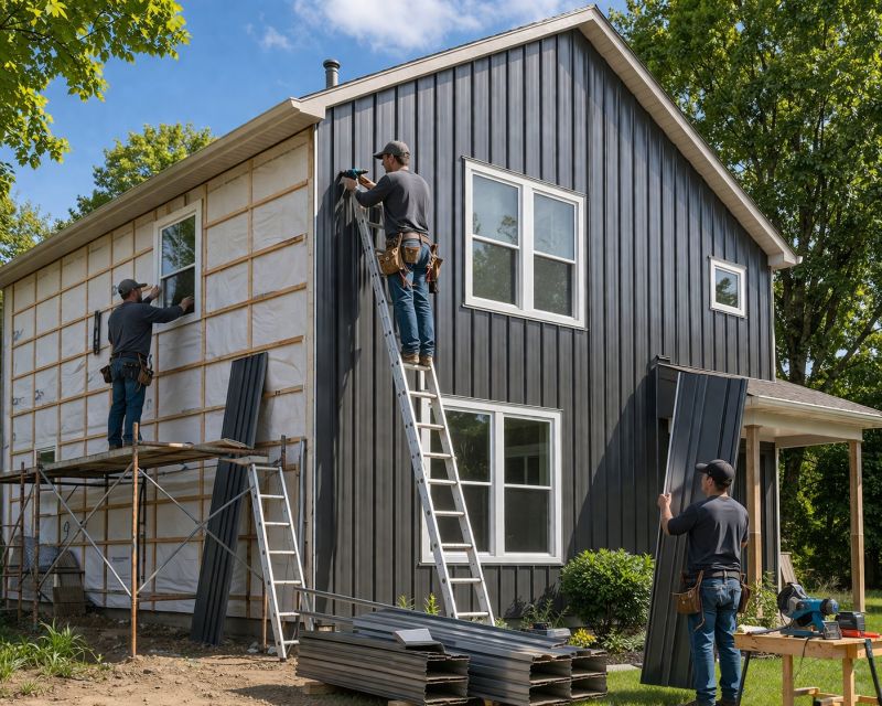 Metal Siding Installation in York County, ME