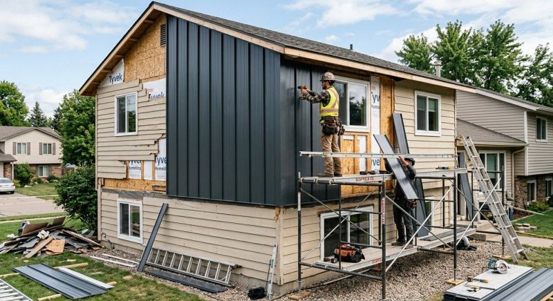 Metal Siding Replacement in Wells, ME