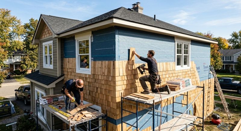 Shingle Siding Installation in York County, ME