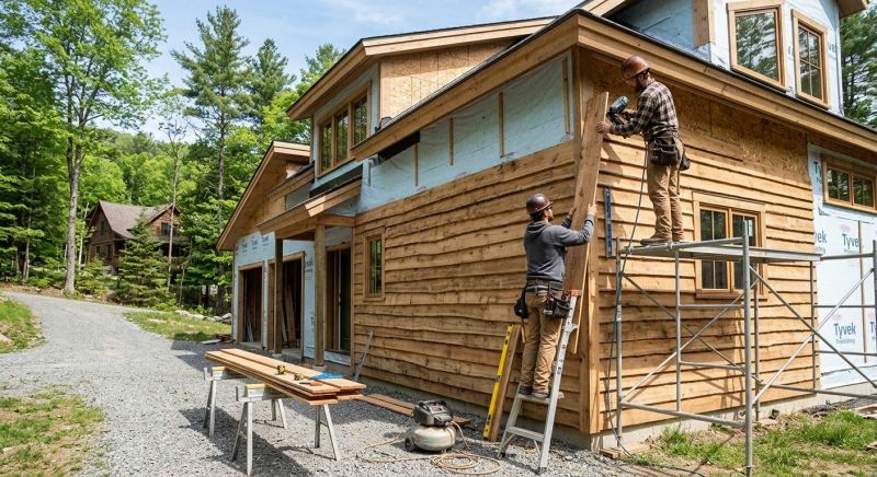 Wood Barn Siding Installation in York County, ME