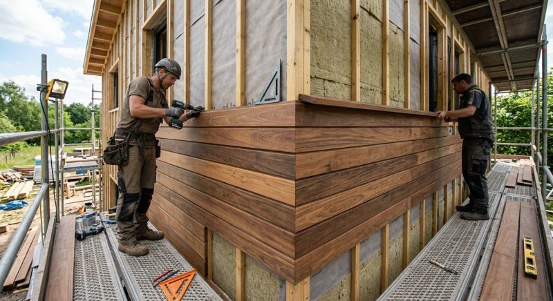 Wood Cladding Installation in Acton, ME