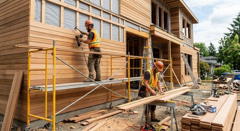 Wood Cladding Installation in Berwick, ME