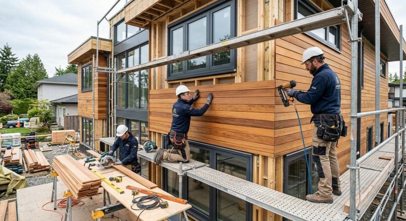 Wood Cladding Installation in Kennebunkport, ME