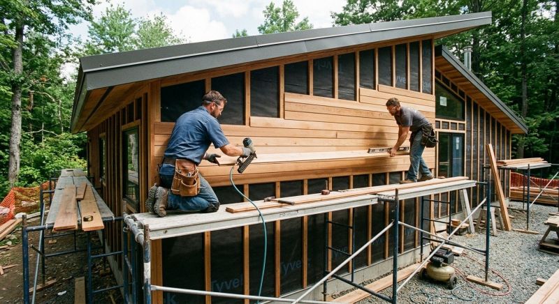 Wood Cladding Installation in Portland, ME